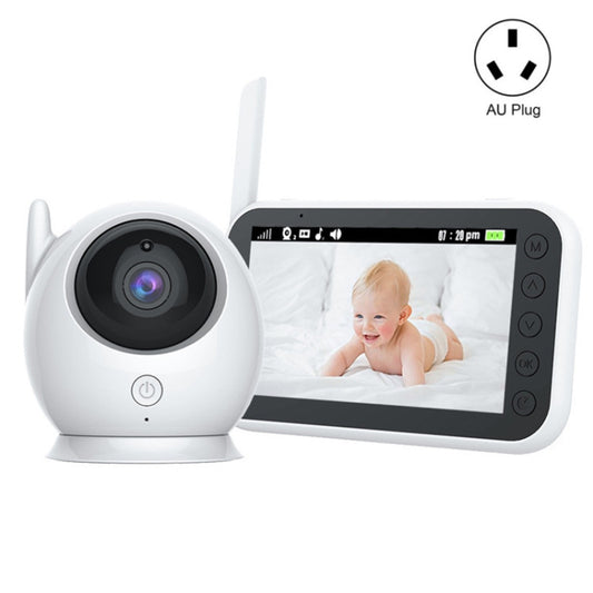 ABM100 4.3 inch Wireless Video Color Night Vision Baby Monitor 360-Degree Security Camera(AU Plug) - Security by buy2fix | Online Shopping UK | buy2fix
