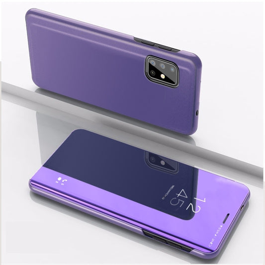 For Xiaomi 13 Plated Mirror Horizontal Flip Leather Case with Holder(Purple Blue) - 13 Cases by buy2fix | Online Shopping UK | buy2fix