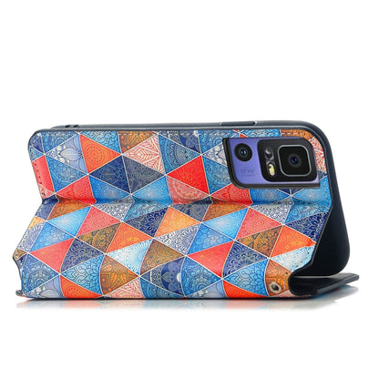 For TCL 40 SE CaseNeo Colorful Magnetic Leather Phone Case(Rhombus Mandala) - More Brand by buy2fix | Online Shopping UK | buy2fix