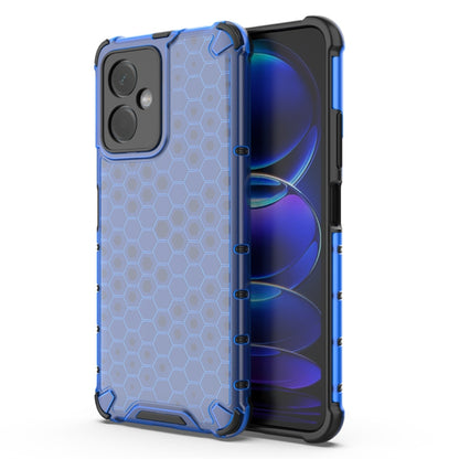 For Xiaomi Redmi Note 12 4G Shockproof Honeycomb Phone Case(Blue) - Xiaomi Cases by buy2fix | Online Shopping UK | buy2fix