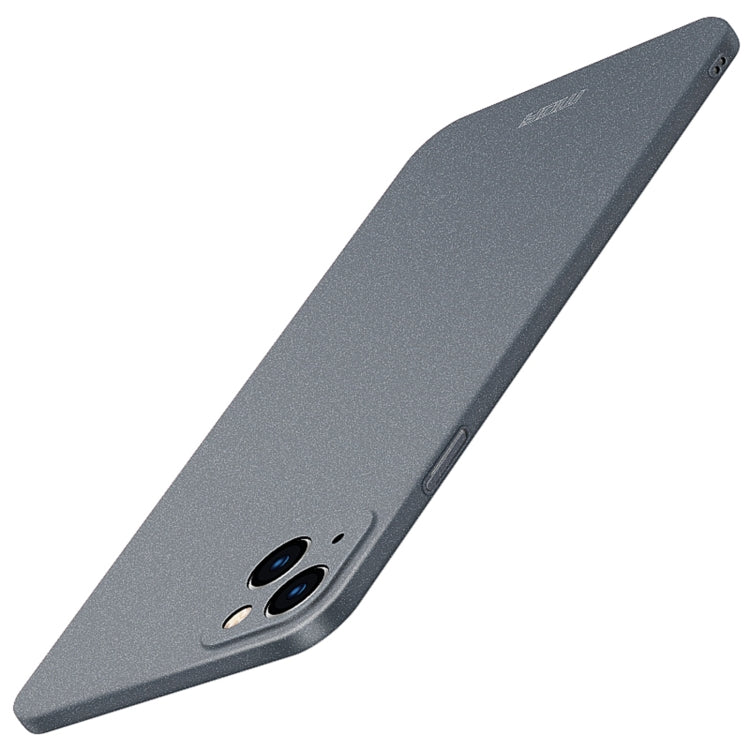 For iPhone 15 MOFI Fandun Series Frosted PC Ultra-thin All-inclusive Phone Case(Gray) - iPhone 15 Cases by MOFI | Online Shopping UK | buy2fix