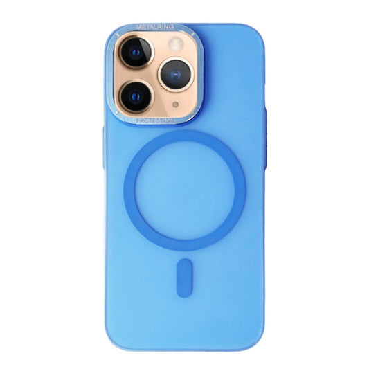 For iPhone 11 Pro Frosted PC MagSafe TPU Phone Case(Blue) - iPhone 11 Pro Cases by buy2fix | Online Shopping UK | buy2fix