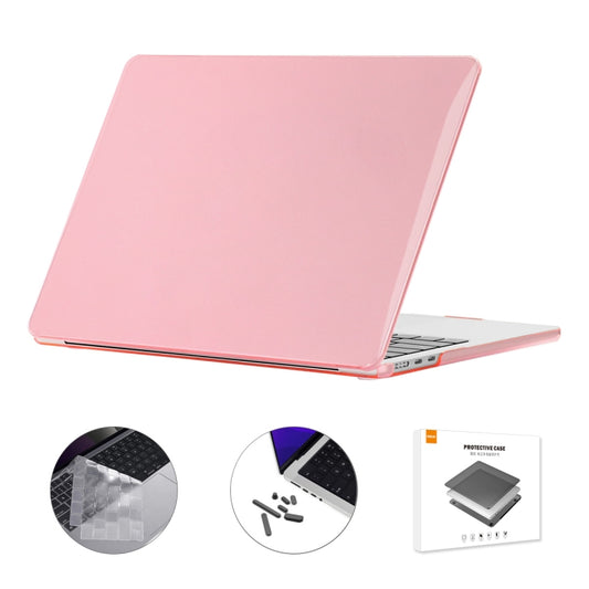 For MacBook Air 15.3 A2941 ENKAY US Version 3 in 1 Crystal Protective Case with TPU Keyboard Film & Anti-dust Plugs(Pink) - MacBook Air Cases by ENKAY | Online Shopping UK | buy2fix