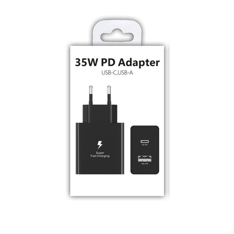 35W USB-C / Type-C + USB Charger Supports PPS / PD Protocol, EU Plug - USB Charger by buy2fix | Online Shopping UK | buy2fix