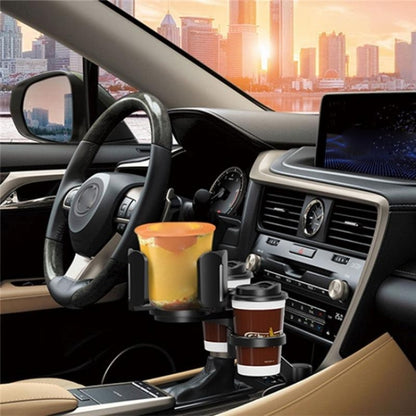 D03 For Drink Bottle Snack Car Cup Holder Expander Adjustable Dual Round Car Cup Holder - Car Drink Holders by buy2fix | Online Shopping UK | buy2fix