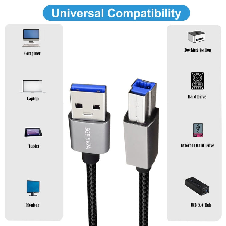 JUNSUNMAY USB 3.0 Male to USB 3.0 Male Cord Cable Compatible with Docking Station, Length:1m - USB Cable by JUNSUNMAY | Online Shopping UK | buy2fix