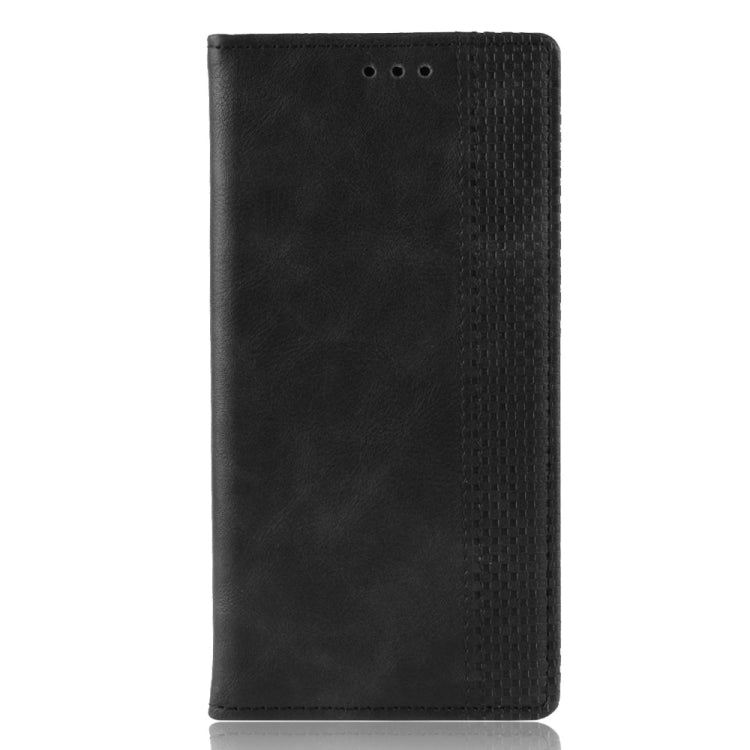 For Xiaomi Redmi Note 8 Magnetic Buckle Retro Crazy Horse Texture Horizontal Flip Leather Case  , with Holder & Card Slots & Photo Frame(Black) - Xiaomi Cases by buy2fix | Online Shopping UK | buy2fix