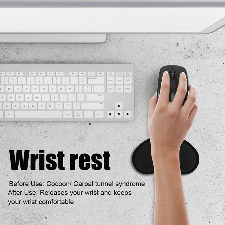 Comfort 3D Wrist Rest Silica Gel Hand Pillow Memory Cotton Mouse Pad - Computer & Networking by buy2fix | Online Shopping UK | buy2fix