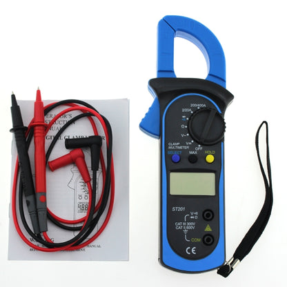 ANENG ST201 AC And DC Digital Clamp Multimeter Voltage And Current Measuring Instrument Tester( Blue) - Digital Multimeter by ANENG | Online Shopping UK | buy2fix