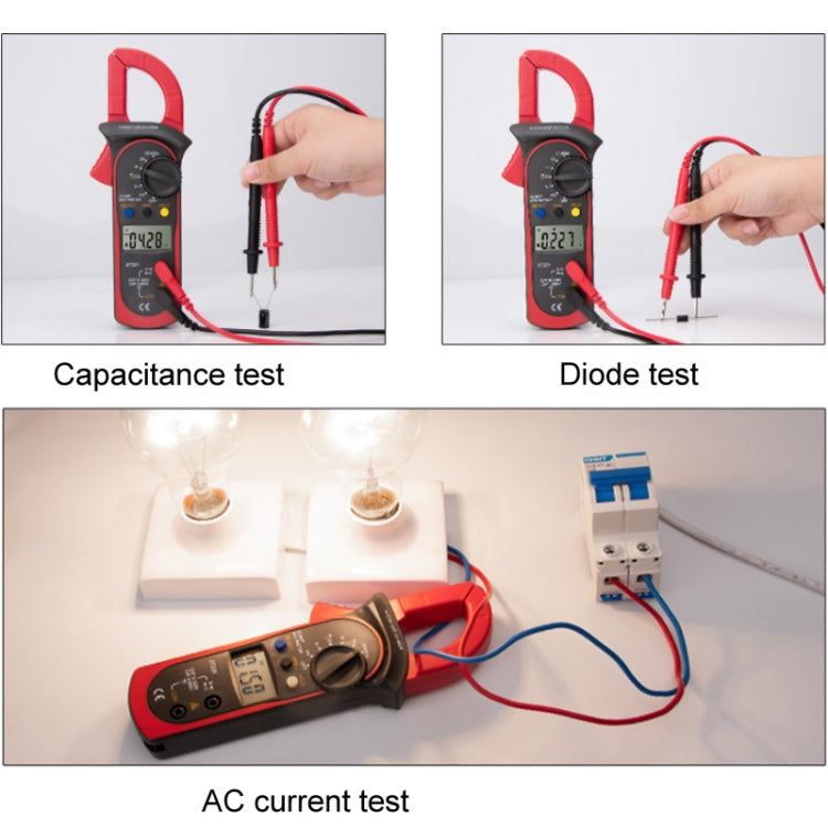 ANENG ST201 AC And DC Digital Clamp Multimeter Voltage And Current Measuring Instrument Tester( Blue) - Digital Multimeter by ANENG | Online Shopping UK | buy2fix