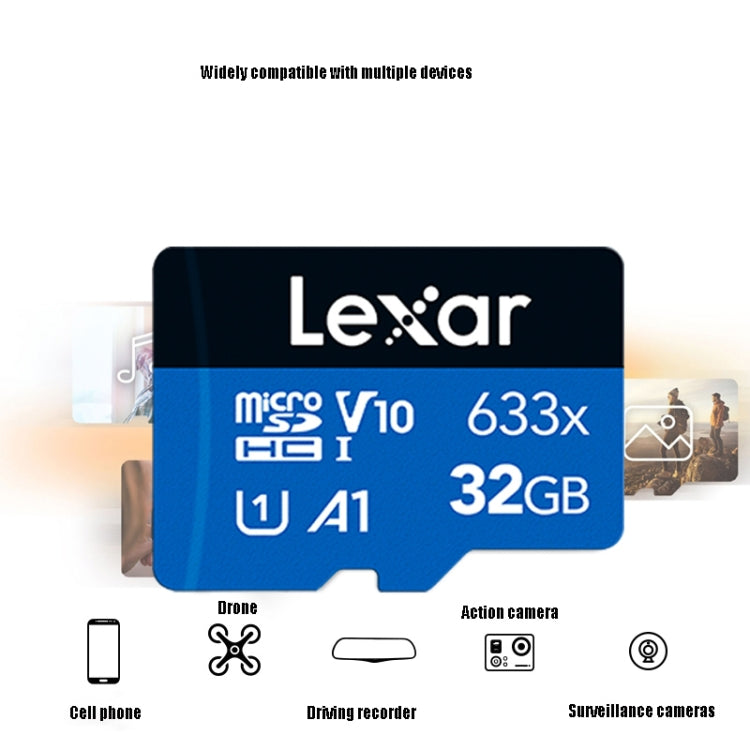 Lexar 633x 32GB High-speed Mobile Phone Memory TF Card Driving Recorder Memory Card - Micro SD Card by Lexar | Online Shopping UK | buy2fix