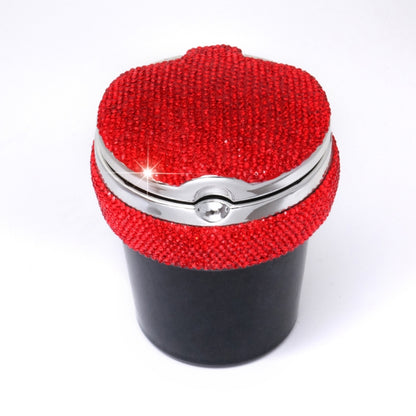 Studded Diamond Car Ashtray with Led Lamp(Red) - Ashtrays by buy2fix | Online Shopping UK | buy2fix