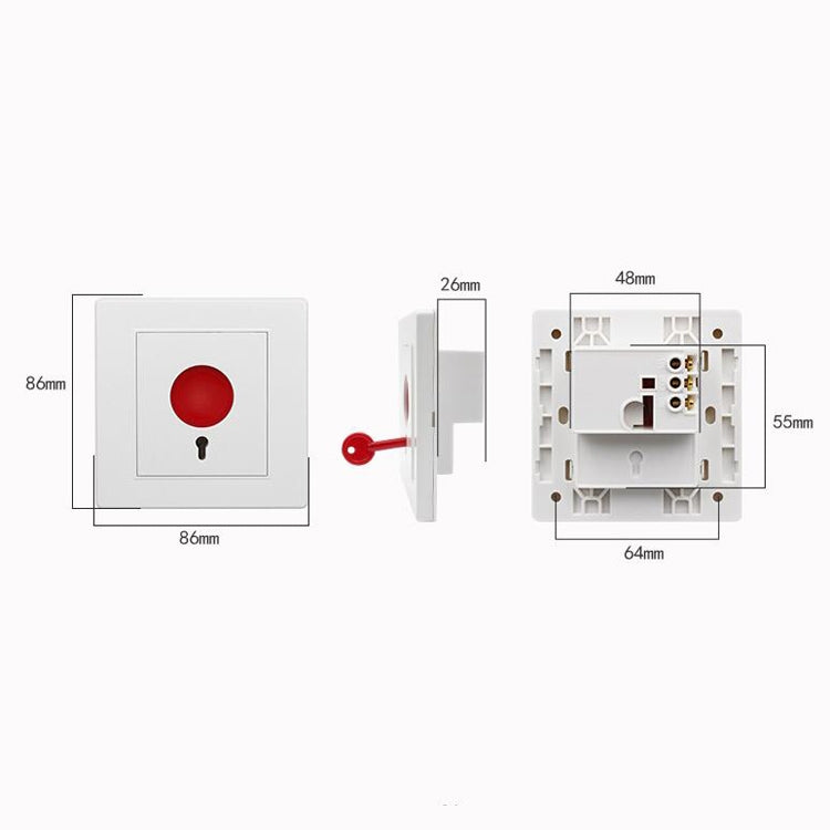 5 PCS PA86 Key Reset Manual Help Alarm Emergency Call Button - Security by buy2fix | Online Shopping UK | buy2fix