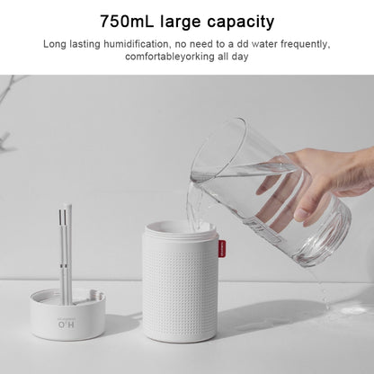 750ml Large Capacity Air Humidifier USB Rechargeable Wireless Ultrasonic Aroma Essential Oil Diffuser(Grey) - Home & Garden by buy2fix | Online Shopping UK | buy2fix