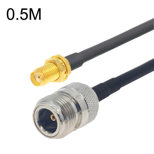 SMA Female to N Female RG58 Coaxial Adapter Cable, Cable Length:0.5m - Connectors by buy2fix | Online Shopping UK | buy2fix