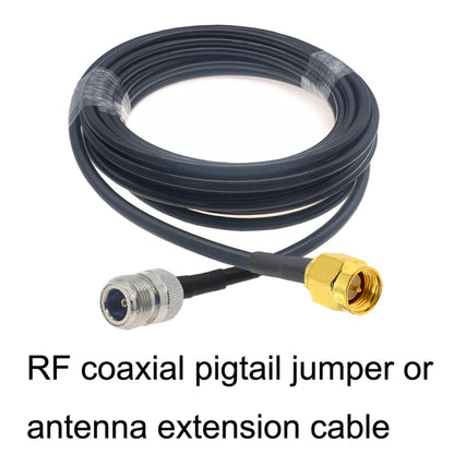 SMA Male to N Female RG58 Coaxial Adapter Cable, Cable Length:1m - Connectors by buy2fix | Online Shopping UK | buy2fix