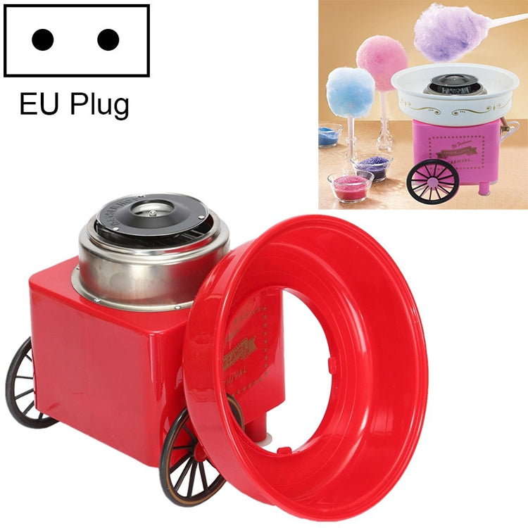 Retro Trolley Mini Cotton Candy Machine, Specification:European Regulations 220 V(Red) - Home & Garden by buy2fix | Online Shopping UK | buy2fix