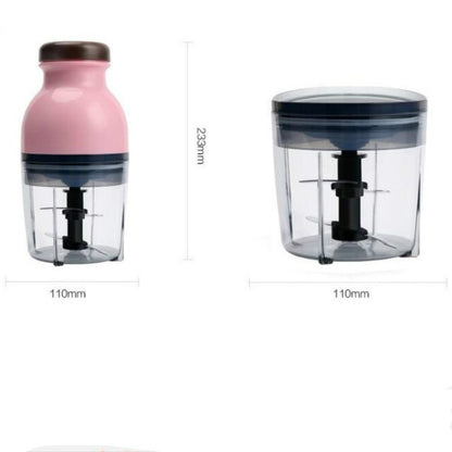 Portable Mixing Cup Electric Soy Milk Juicer Multi-function Cooking Machine Home Meat Grinder(Pink) - Home & Garden by buy2fix | Online Shopping UK | buy2fix