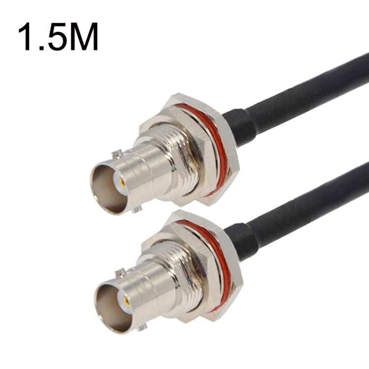 BNC Female To BNC Female RG58 Coaxial Adapter Cable, Cable Length:1.5m - Connectors by buy2fix | Online Shopping UK | buy2fix