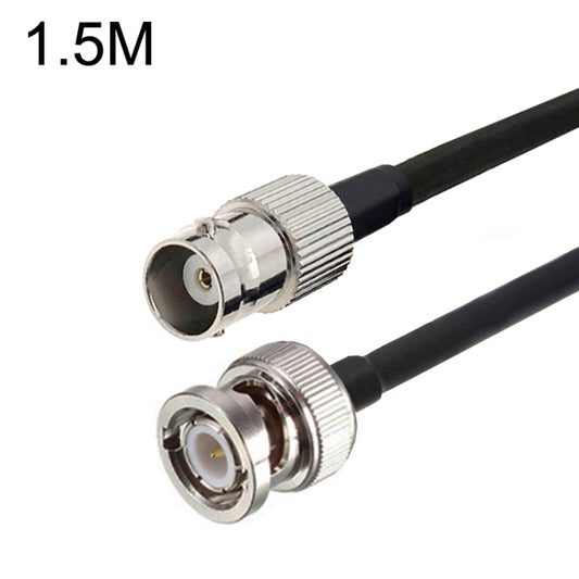 BNC Female To BNC Male RG58 Coaxial Adapter Cable, Cable Length:1.5m - Connectors by buy2fix | Online Shopping UK | buy2fix