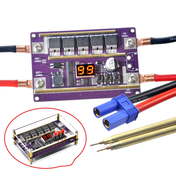 Start Treasure Version 12V Digital Display DIY Battery Spot Welding Machine Pen Control, Style:10 Square Pen With Case - Home & Garden by buy2fix | Online Shopping UK | buy2fix