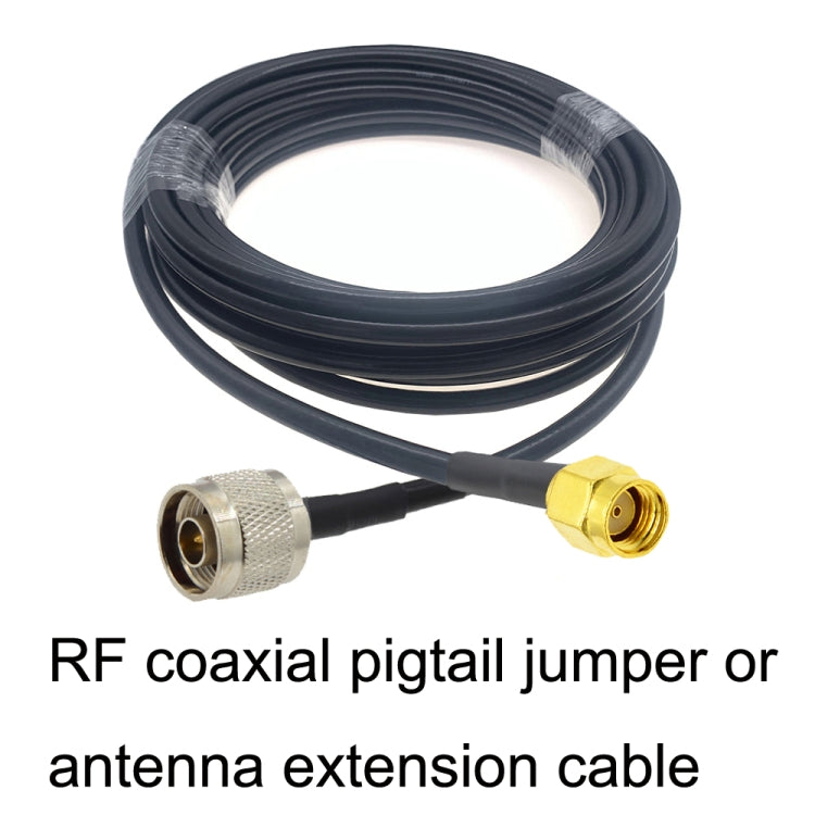 RP-SMA Male to N Male RG58 Coaxial Adapter Cable, Cable Length:10m - Connectors by buy2fix | Online Shopping UK | buy2fix