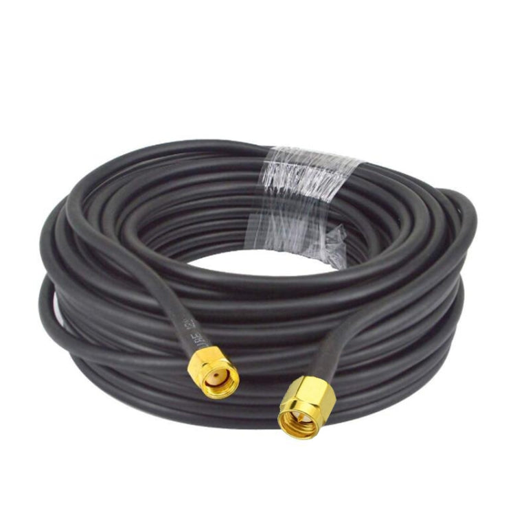 SMA Male To RP-SMA Male RG58 Coaxial Adapter Cable, Cable Length:0.5m - Connectors by buy2fix | Online Shopping UK | buy2fix