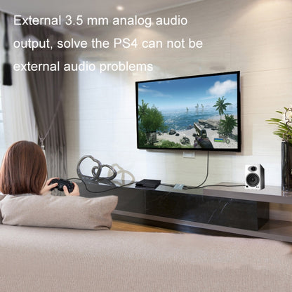 FJGEAR FJ-HDV01 HDMI HD 4K 30HZ Fiber Audio Separator, Plug Type:EU Plug - Splitter by FJGEAR | Online Shopping UK | buy2fix