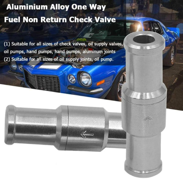 Car Aluminum Alloy Gasoline Fuel Check Valve, Size:M6(Silver) - In Car by buy2fix | Online Shopping UK | buy2fix