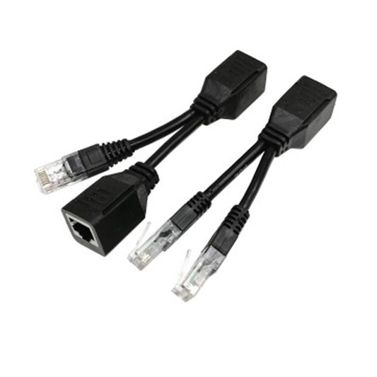 2 Sets RJ45 Network Signal Splitter Upoe Separation Cable, Style:U-02 3 Crystal Heads + 1 Female - Lan Cable and Tools by buy2fix | Online Shopping UK | buy2fix