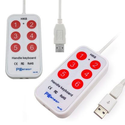 HK-6 Android Version 6 Keys Custom PS Shortcut Keys Medical USB Keypad, Cable Length: 2m - Wired Keyboard by buy2fix | Online Shopping UK | buy2fix