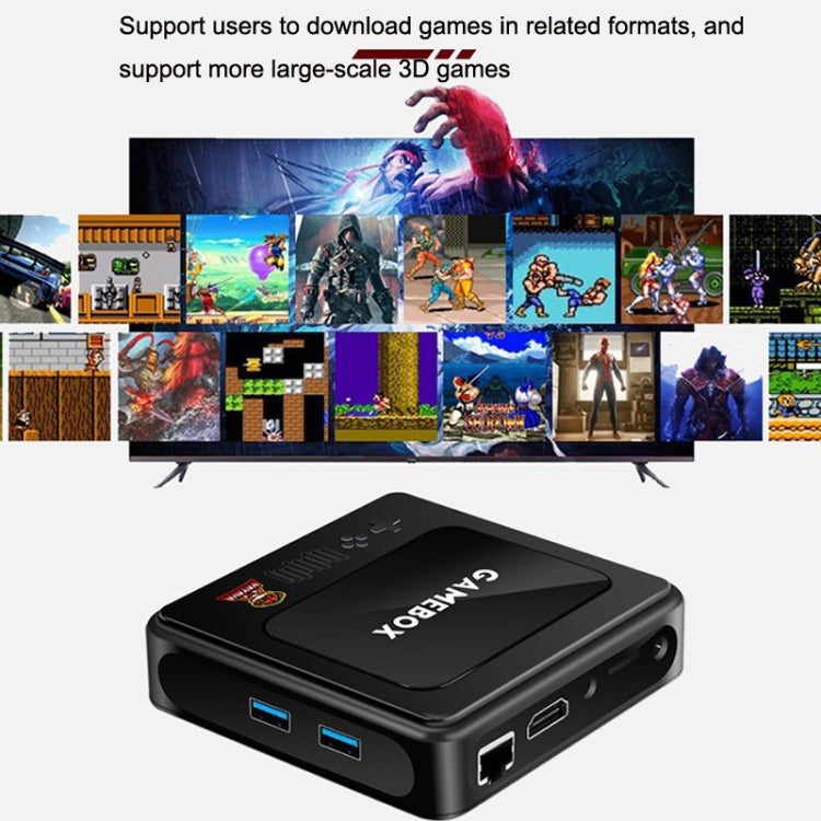 GD10 32G Built-In 10000+ Games Dual System Set-Top Box 3D Home 4K HD  TV Game Console Box US Plug(Black) - Pocket Console by buy2fix | Online Shopping UK | buy2fix