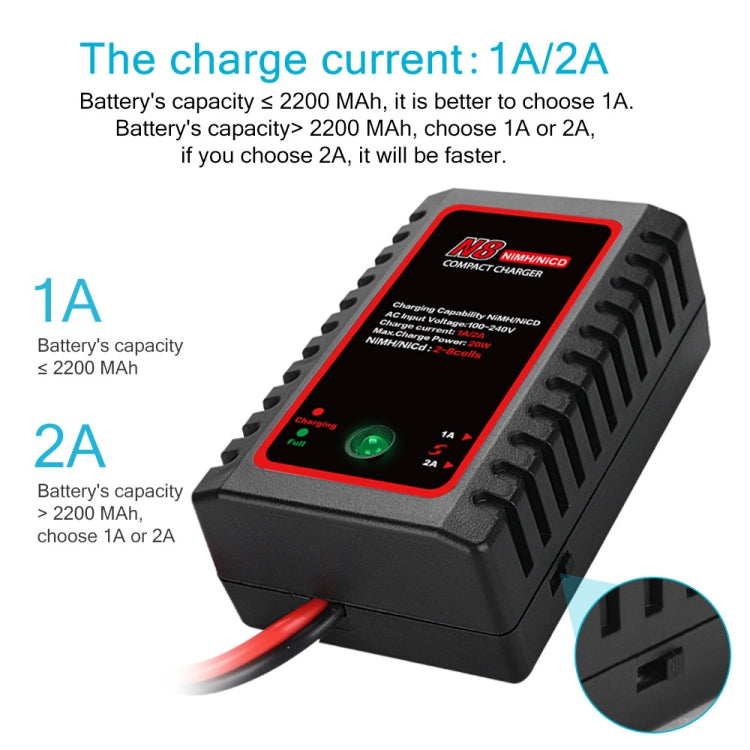 HTRC N8 Ni-MH Ni-Cr Battery Charger Smart Balance Charger, US Plug - Charger by HTRC | Online Shopping UK | buy2fix