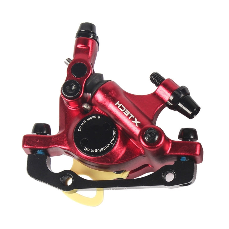 ZOOM HB100 Mountain Bike Hydraulic Brake Caliper Folding Bike Cable Pull Hydraulic Disc Brake Caliper, Style:Front(Red) - Bicycle Brake Parts by Zoom | Online Shopping UK | buy2fix