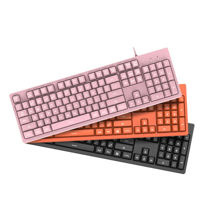 Ajazz DKS100 104 Keys Office Luminous Game Tea Axis Mechanical Keyboard, Cable Length: 1.5m(Orange) - Wired Keyboard by Ajazz | Online Shopping UK | buy2fix