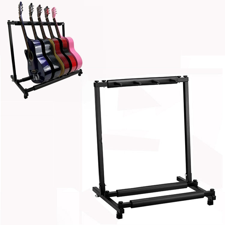 Foldable Long Metal Guitar Display Stand Shelf, Specification:Three Racks - Stringed Instruments by buy2fix | Online Shopping UK | buy2fix