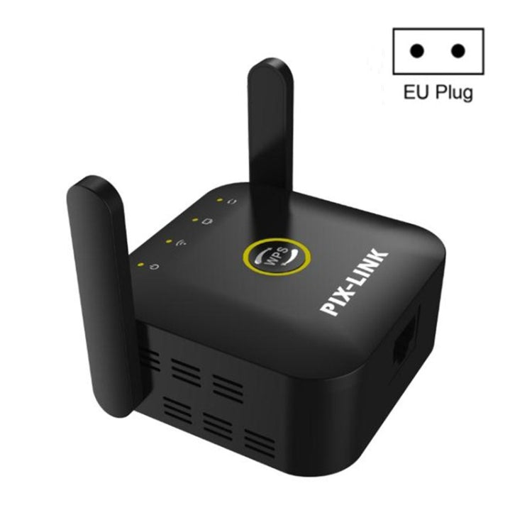 PIX-LINK WR22 300Mbps Wifi Wireless Signal Amplification Enhancement Extender, Plug Type:EU Plug(Black) - Wireless Routers by PIX-LINK | Online Shopping UK | buy2fix