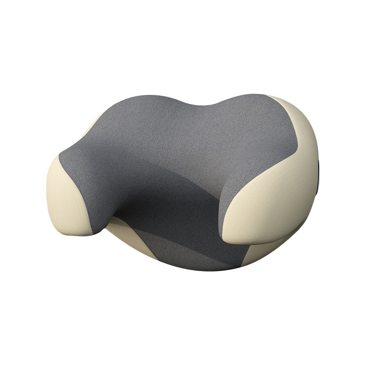 U-shaped Car Headrest Car Memory Foam Neck Pillow(Apricot Grey) - Seat Accessories by buy2fix | Online Shopping UK | buy2fix