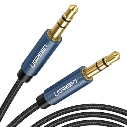 Ugreen AV112 Audio Cable 3.5mm Speaker Line Aux Cable, Length:0.5m(Blue) - Computer & Networking by Ugreen | Online Shopping UK | buy2fix