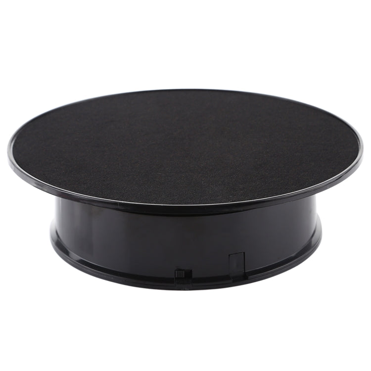 20cm 360 Degree Electric Rotating Turntable Display Stand Photography Video Shooting Props Turntable, Max Load 1.5kg, Powered by Battery(Black) - Camera Accessories by buy2fix | Online Shopping UK | buy2fix