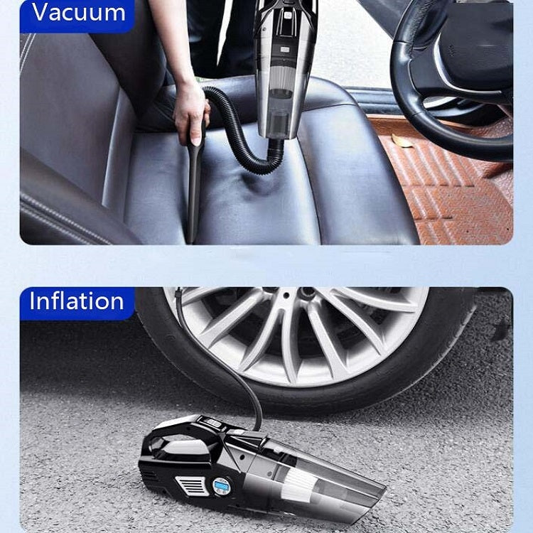 Car Vacuum Cleaner Air Pump Four-In-One Car Air Pump Digital Display 120W, Specification:Wireless, Style:Mechanical Watch - Vacuum Cleaner by buy2fix | Online Shopping UK | buy2fix