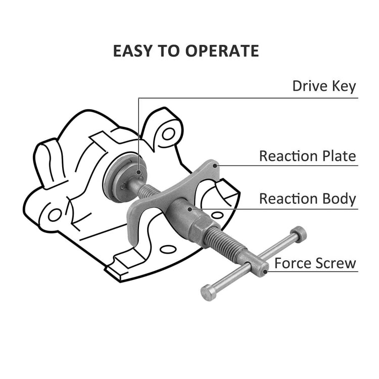 21 In 1 Positive And Negative Teeth Brake Group Disc Brake Pads Car Brake Adjuster Brake Cylinder Adjustment Tool - In Car by buy2fix | Online Shopping UK | buy2fix