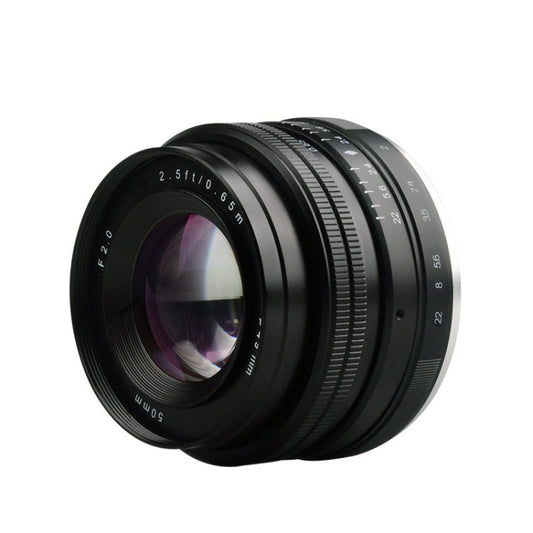 LIGHTDOW EF 50mm F2.0 USM Portrait Standard Focus Lens for Canon - Camera Accessories by LIGHTDOW | Online Shopping UK | buy2fix