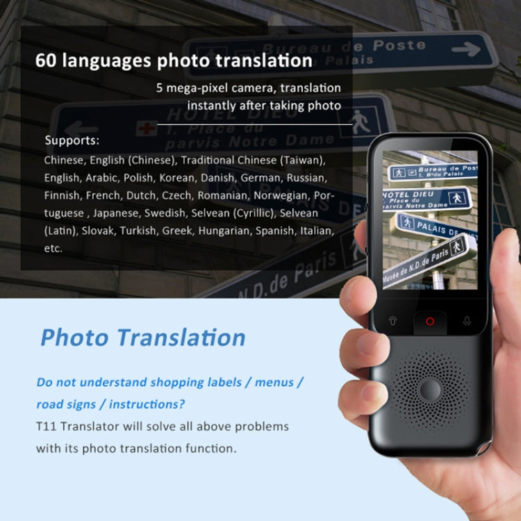 T11 Intelligent Voice Translator WIFI Artificial Intelligence Language Translation - Consumer Electronics by buy2fix | Online Shopping UK | buy2fix