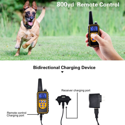 Bark Stopper Dog Training Device Dog Collar with Electric Shock Vibration Warning(EU Plug) - Home & Garden by buy2fix | Online Shopping UK | buy2fix