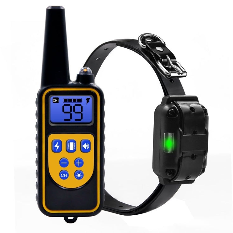 Bark Stopper Dog Training Device Dog Collar with Electric Shock Vibration Warning(EU Plug) - Home & Garden by buy2fix | Online Shopping UK | buy2fix