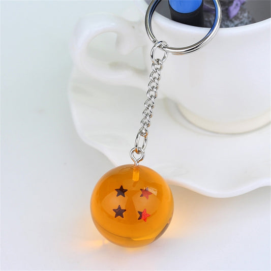 2 PCS Anime 7 Stars Balls 2.7cm PVC Figures Toys Keychain(4 star) - Key Rings by buy2fix | Online Shopping UK | buy2fix