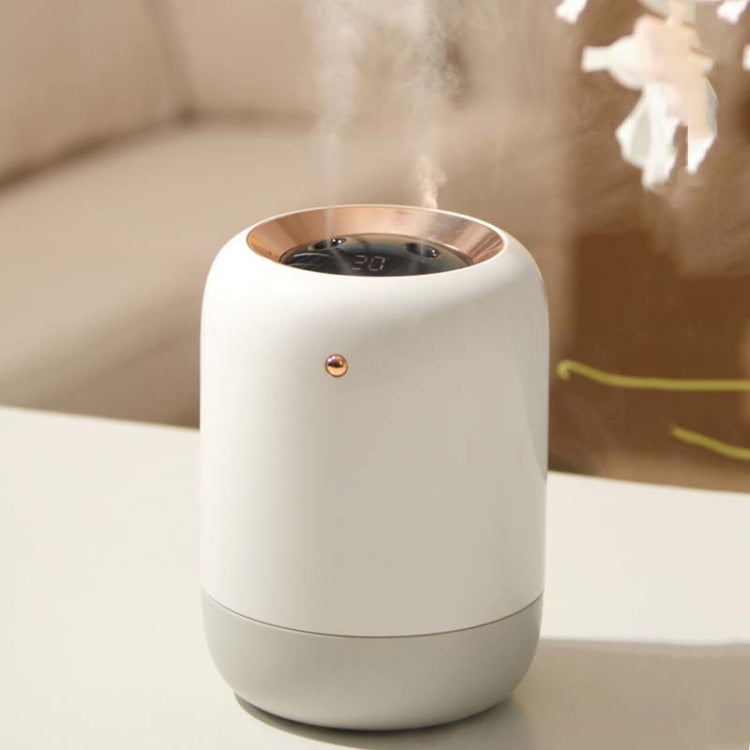 M09 Dual Nozzles Air Humidifier LED Digital Display UV Sterilization Portable Car Humidifier, Product specifications: Rechargeable Type(White) - Home & Garden by buy2fix | Online Shopping UK | buy2fix