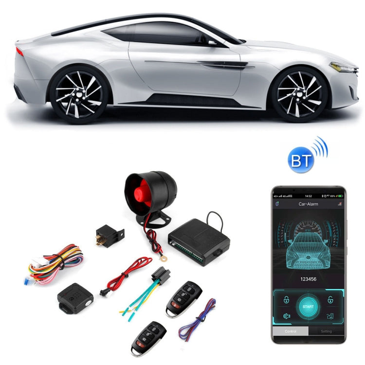 2 Set One-Way Car Anti-Theft Alarm Mobile Phone APP Control Anti-Theft Alarm - Security Alarm System by buy2fix | Online Shopping UK | buy2fix