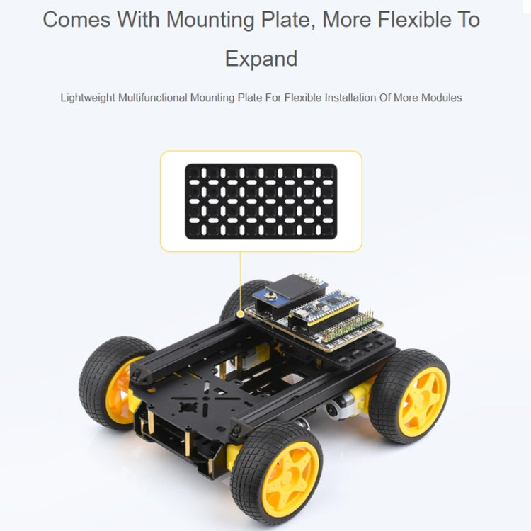 Waveshare Smart Mobile Robot Chassis Kit, Chassis:Normal(Normal Wheels) - Consumer Electronics by Waveshare | Online Shopping UK | buy2fix